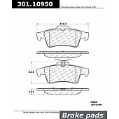 Stop Tech/ Power Slot Brake Pad - 301.10950