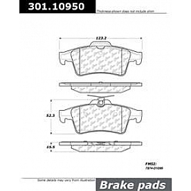 Stop Tech/ Power Slot Brake Pad - 301.10950