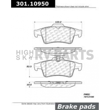 Stop Tech/ Power Slot Brake Pad - 301.10950