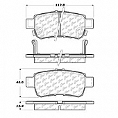 Stop Tech/ Power Slot Brake Pad - 105.10880