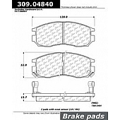 Stop Tech/ Power Slot Brake Pad - 309.04840