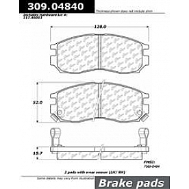 Stop Tech/ Power Slot Brake Pad - 309.04840
