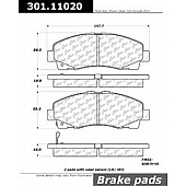 Stop Tech/ Power Slot Brake Pad - 301.11020