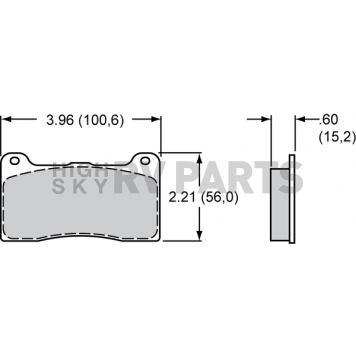 Wilwood Brakes Brake Pad - 15E-7266K-1