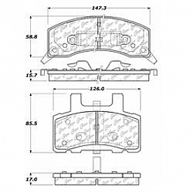 Stop Tech/ Power Slot Brake Pad - 300.03700