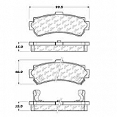 Stop Tech/ Power Slot Brake Pad - 105.06690