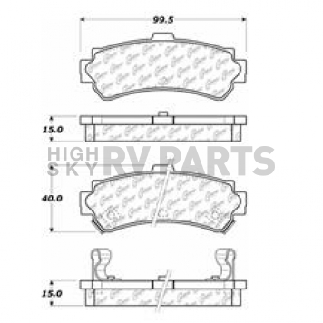 Stop Tech/ Power Slot Brake Pad - 105.06690