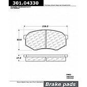 Stop Tech/ Power Slot Brake Pad - 301.04330