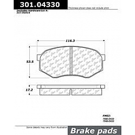 Stop Tech/ Power Slot Brake Pad - 301.04330