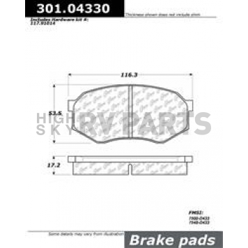 Stop Tech/ Power Slot Brake Pad - 301.04330