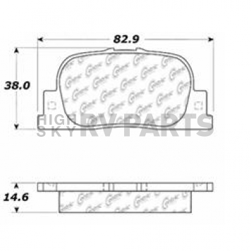 Stop Tech/ Power Slot Brake Pad - 300.08350
