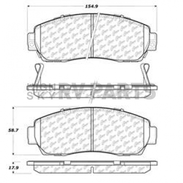 Stop Tech/ Power Slot Brake Pad - 105.10890