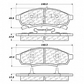 Stop Tech/ Power Slot Brake Pad - 300.03760