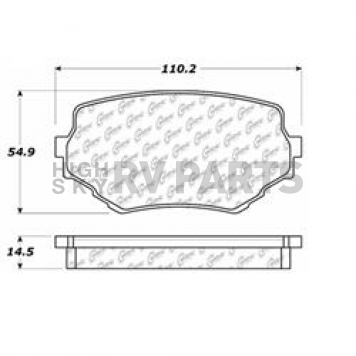 Stop Tech/ Power Slot Brake Pad - 105.06800
