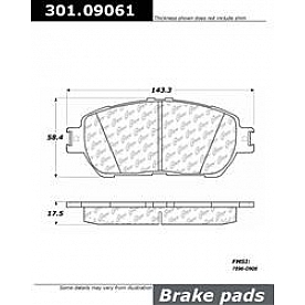 Stop Tech/ Power Slot Brake Pad - 301.09061
