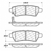 Stop Tech/ Power Slot Brake Pad - 105.11010
