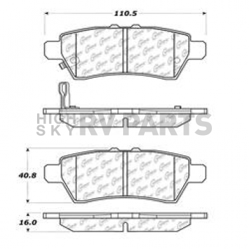 Stop Tech/ Power Slot Brake Pad - 105.11010