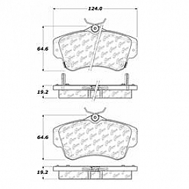 Stop Tech/ Power Slot Brake Pad - 300.08410