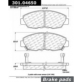 Stop Tech/ Power Slot Brake Pad - 301.04650