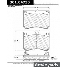 Stop Tech/ Power Slot Brake Pad - 301.04730