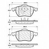 Stop Tech/ Power Slot Brake Pad - 105.06870