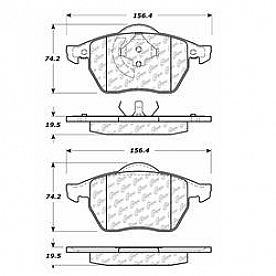 Stop Tech/ Power Slot Brake Pad - 105.06870