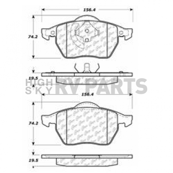 Stop Tech/ Power Slot Brake Pad - 105.06870