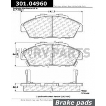 Stop Tech/ Power Slot Brake Pad - 301.04960
