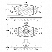 Stop Tech/ Power Slot Brake Pad - 105.06881