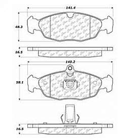 Stop Tech/ Power Slot Brake Pad - 105.06881