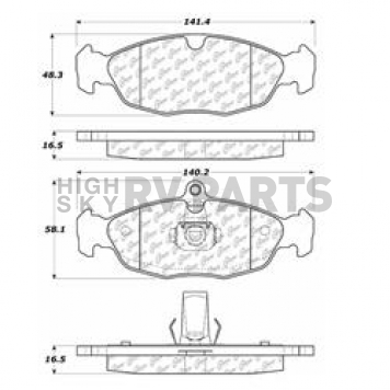 Stop Tech/ Power Slot Brake Pad - 105.06881