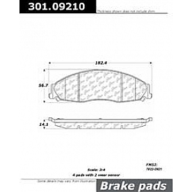 Stop Tech/ Power Slot Brake Pad - 301.09210