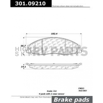 Stop Tech/ Power Slot Brake Pad - 301.09210