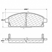 Stop Tech/ Power Slot Brake Pad - 105.06910