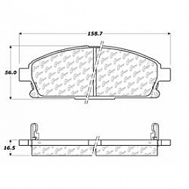 Stop Tech/ Power Slot Brake Pad - 105.06910