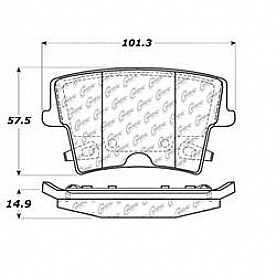Stop Tech/ Power Slot Brake Pad - 106.10571