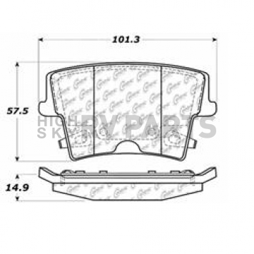 Stop Tech/ Power Slot Brake Pad - 106.10571