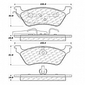 Stop Tech/ Power Slot Brake Pad - 300.08580