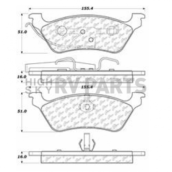 Stop Tech/ Power Slot Brake Pad - 300.08580