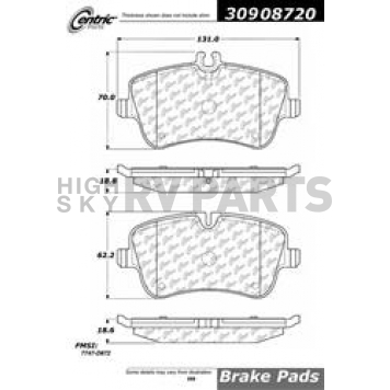 Stop Tech/ Power Slot Brake Pad - 309.08720