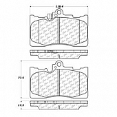 Stop Tech/ Power Slot Brake Pad - 105.11180
