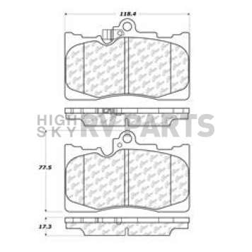 Stop Tech/ Power Slot Brake Pad - 105.11180
