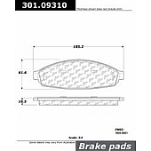Stop Tech/ Power Slot Brake Pad - 301.09310