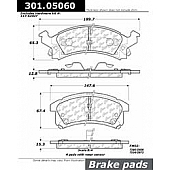 Stop Tech/ Power Slot Brake Pad - 301.05060