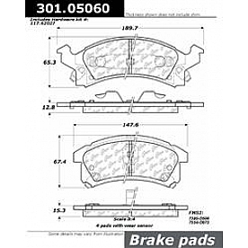 Stop Tech/ Power Slot Brake Pad - 301.05060