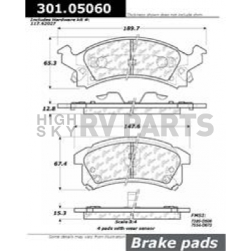 Stop Tech/ Power Slot Brake Pad - 301.05060