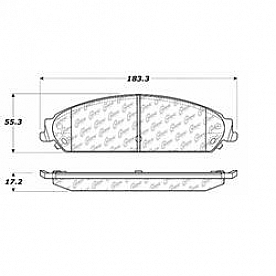 Stop Tech/ Power Slot Brake Pad - 106.10580