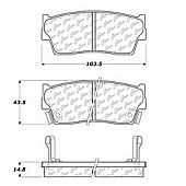Stop Tech/ Power Slot Brake Pad - 105.04180