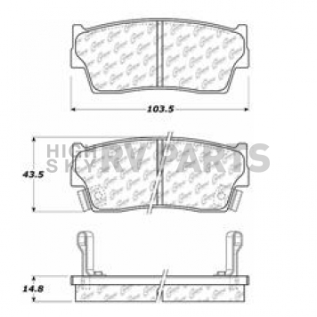 Stop Tech/ Power Slot Brake Pad - 105.04180