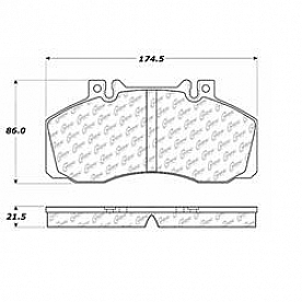 Stop Tech/ Power Slot Brake Pad - 106.10620